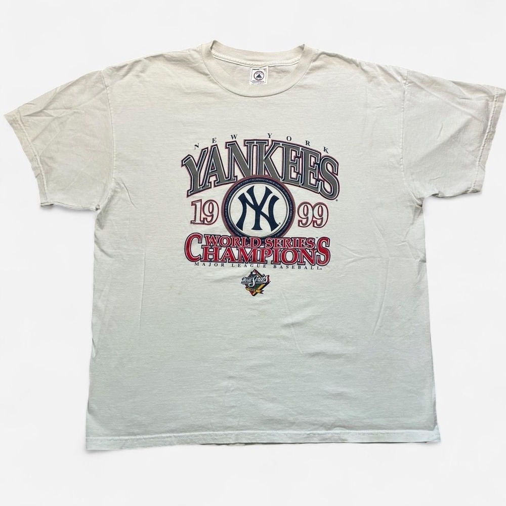 VTG 1999 New York Yankees World Series Champions white cotton t-shirt